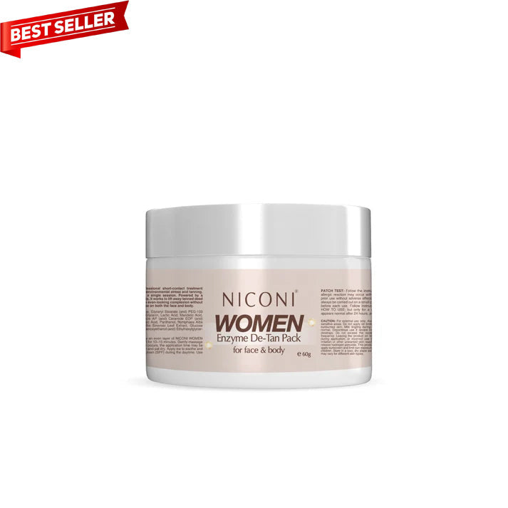 Niconi Women Enzyme De-Tan Pack For Face & Body-(60g)
