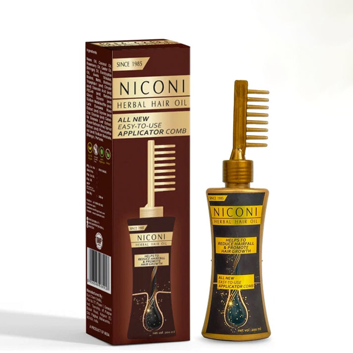 Niconi Herbal Hair Oil (Comb Applicator) 200ml