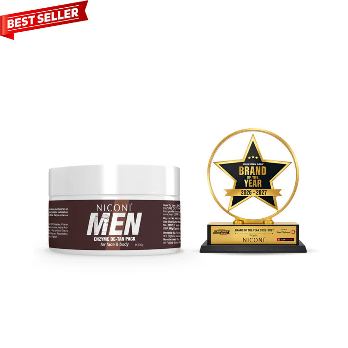 Niconi Men Enzyme De-Tan Pack For Face & Body (300g)